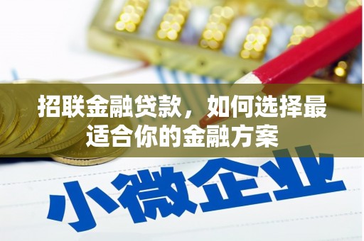 凤凰招联金融贷款，如何选择最适合你的金融方案
