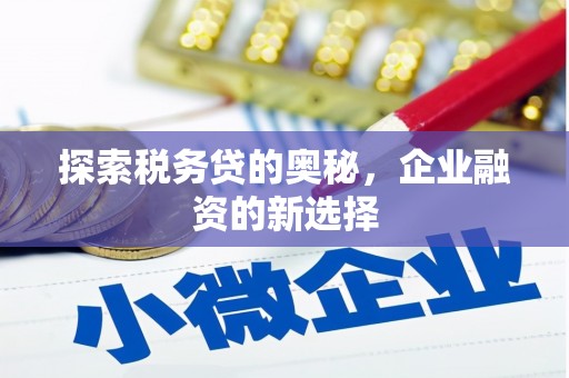 凤凰探索税务贷的奥秘，企业融资的新选择
