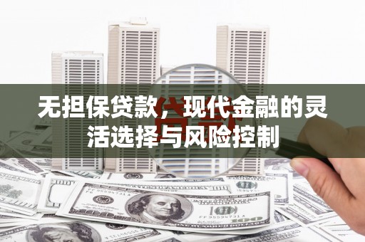 凤凰无担保贷款，现代金融的灵活选择与风险控制