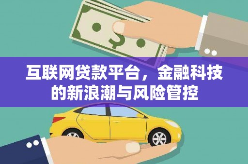 凤凰互联网贷款平台，金融科技的新浪潮与风险管控