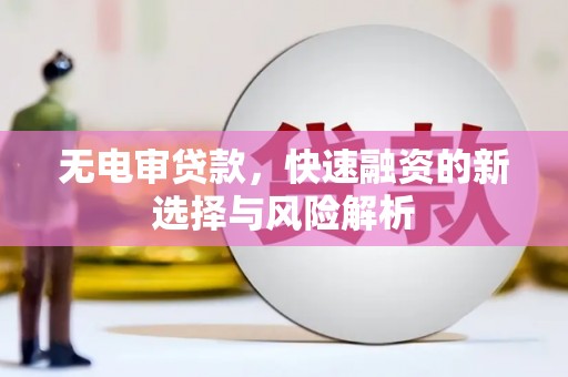 凤凰无电审贷款，快速融资的新选择与风险解析