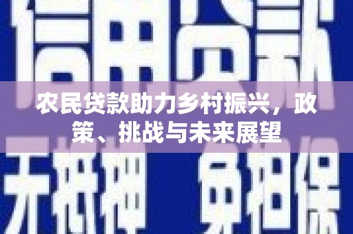 凤凰农民贷款助力乡村振兴，政策、挑战与未来展望
