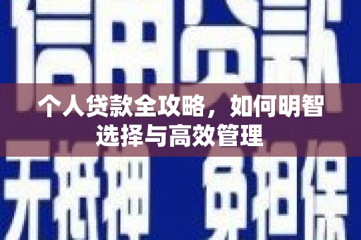 凤凰个人贷款全攻略，如何明智选择与高效管理