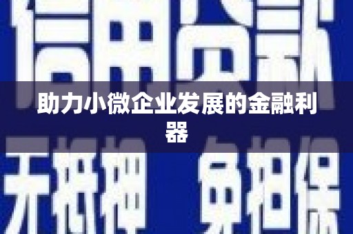 凤凰助力小微企业发展的金融利器