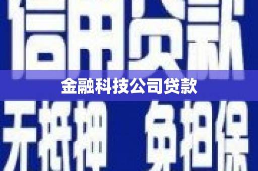 凤凰金融科技公司贷款